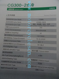 172MN CG300CC escogen el cilindro que cuece el agua al vapor refrescan tres motores de las motocicletas de las ruedas proveedor