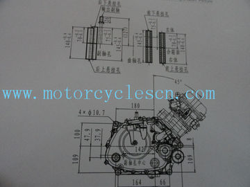 los 168MM 3W-250CC escogen el cilindro que cuece el agua al vapor refrescan tres motores de las motocicletas de las ruedas proveedor