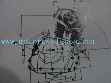 la ln-línea 4stroke del cilindro del gemelo de 244FMI CB125T aflige los motores verticales frescos de la motocicleta proveedor