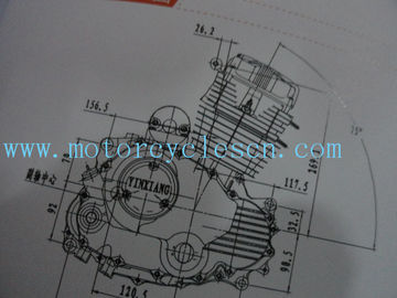 el cilindro 4stroke del gemelo de 162FMK NT175 aflige los motores exteriores verticales frescos del eje de la balanza proveedor